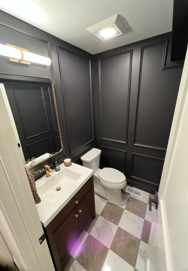 Powder room in Lake Zurich